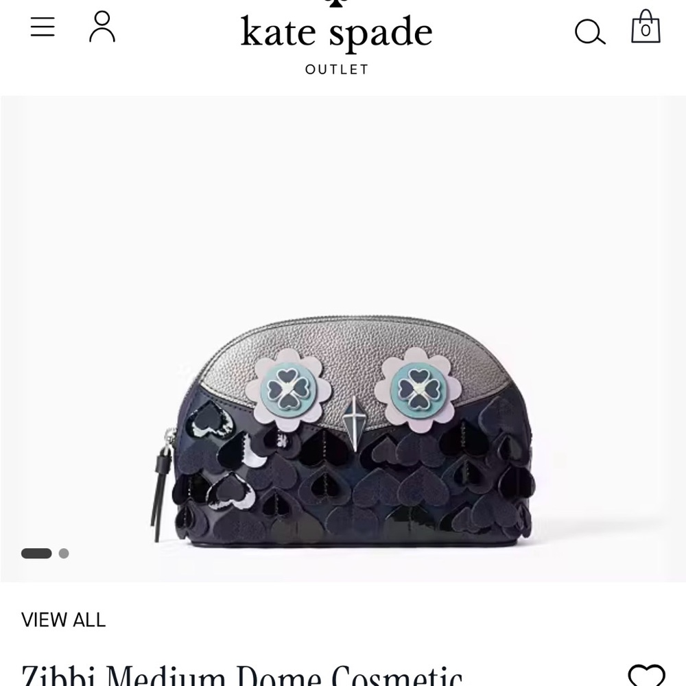 Kate Spade Zibbi Medium Dome Cosmetic Bag